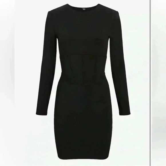 Express Bodycon Corset Dress Black Size XS - Picture 2 of 8